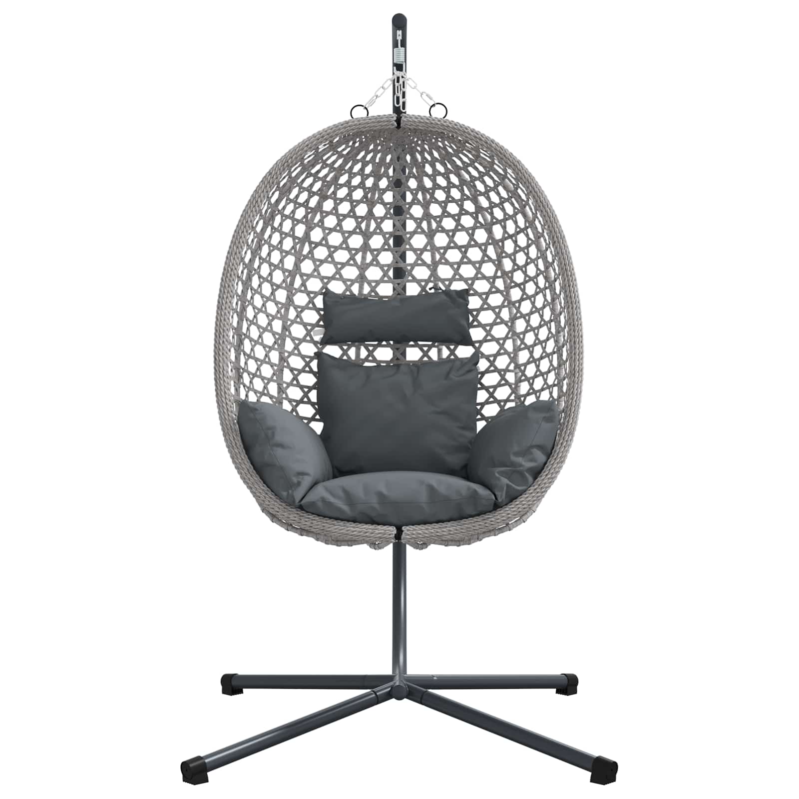 Sedia uovo sospesa polyrattan 104 x 100 x 191 cm