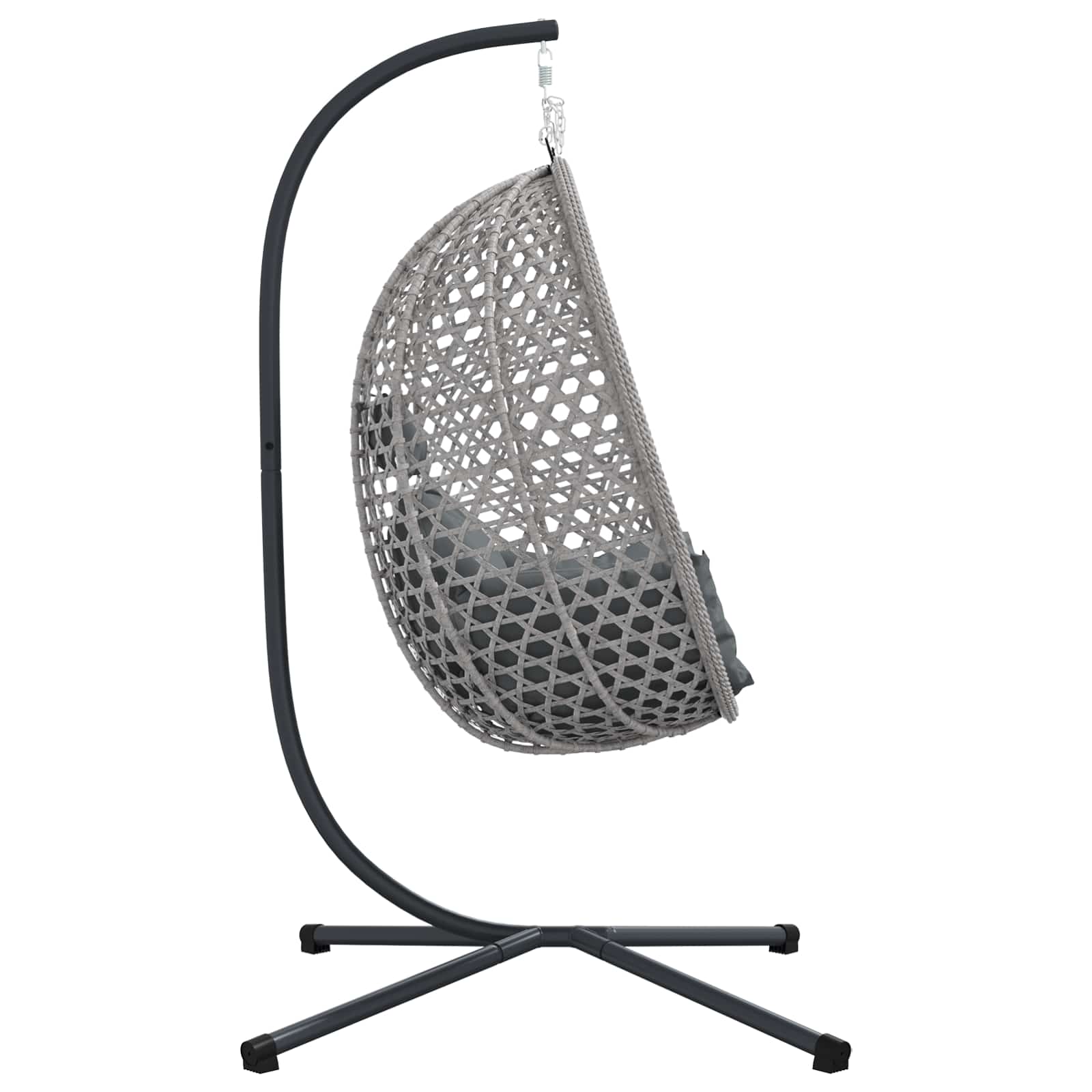 Sedia uovo sospesa polyrattan 104 x 100 x 191 cm