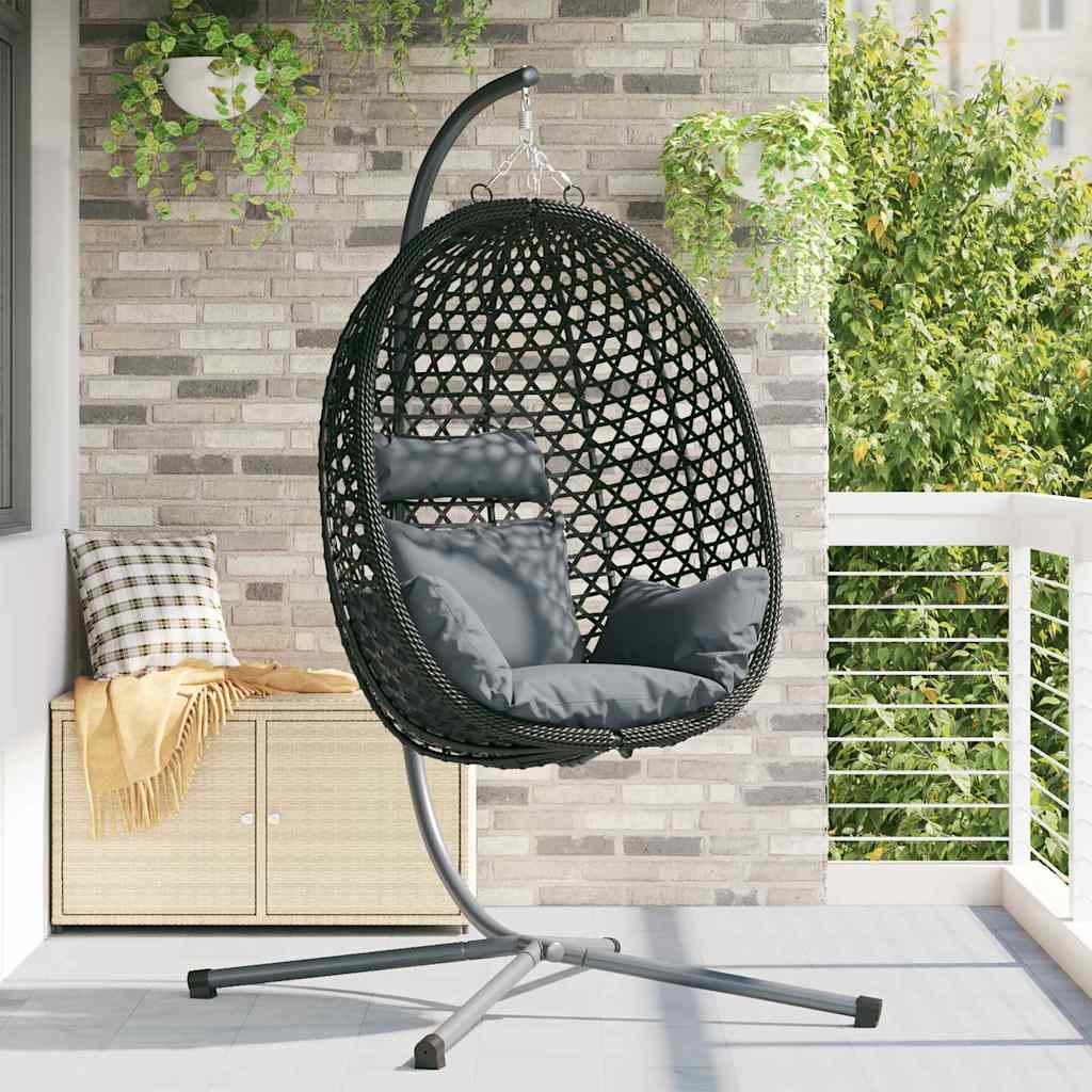 Sedia uovo sospesa polyrattan 104 x 100 x 191 cm
