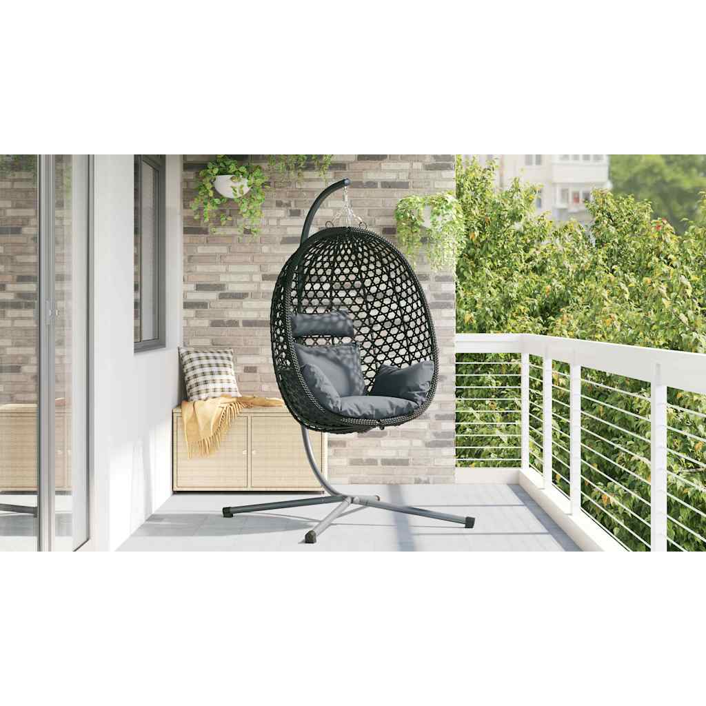 Sedia uovo sospesa polyrattan 104 x 100 x 191 cm