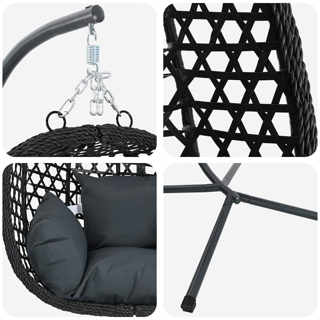 Sedia uovo sospesa polyrattan 104 x 100 x 191 cm