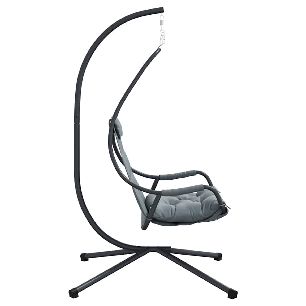 Sedia uovo sospesa Acciaio 94 x 107 x 196,5 cm Antracite