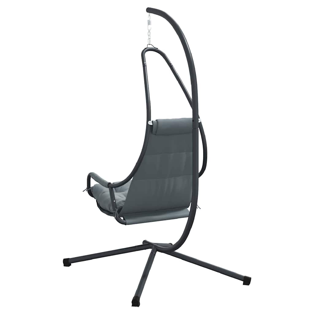 Sedia uovo sospesa Acciaio 94 x 107 x 196,5 cm Antracite