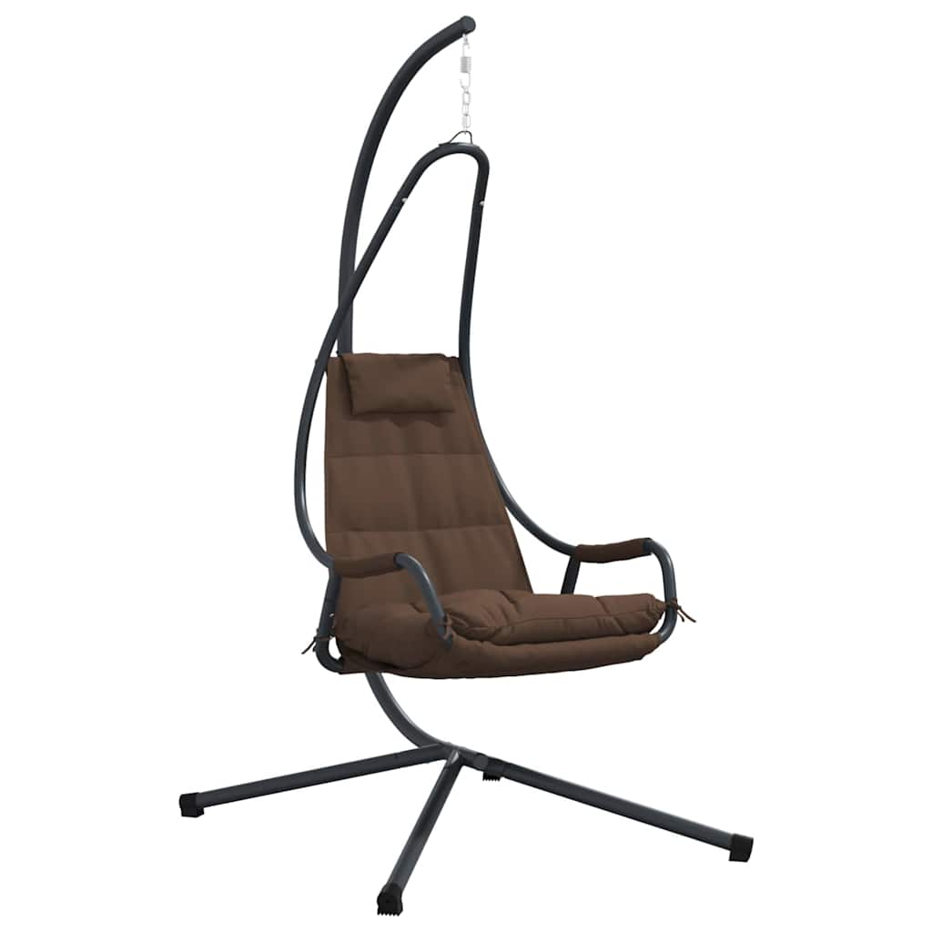 Sedia uovo sospesa Acciaio 94 x 107 x 196,5 cm Caffè