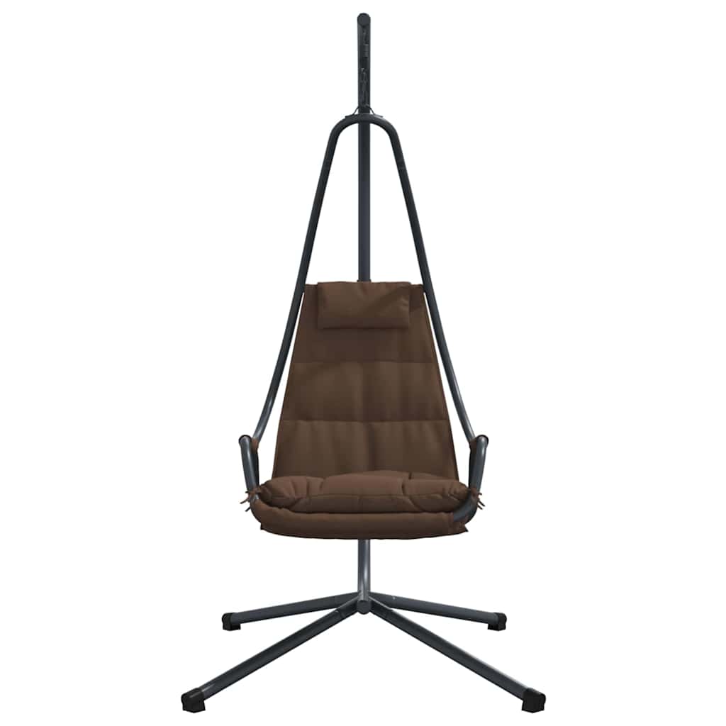 Sedia uovo sospesa Acciaio 94 x 107 x 196,5 cm Caffè