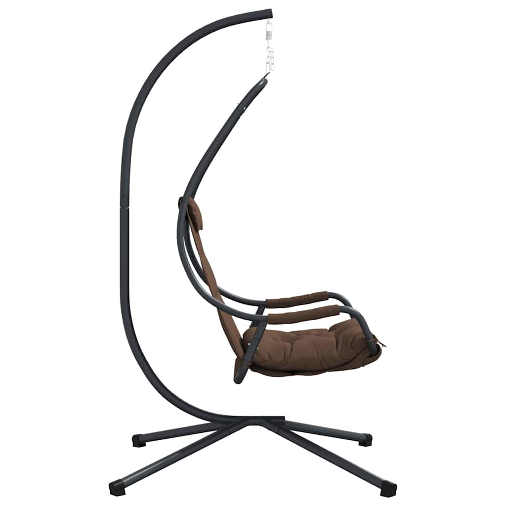 Sedia uovo sospesa Acciaio 94 x 107 x 196,5 cm Caffè