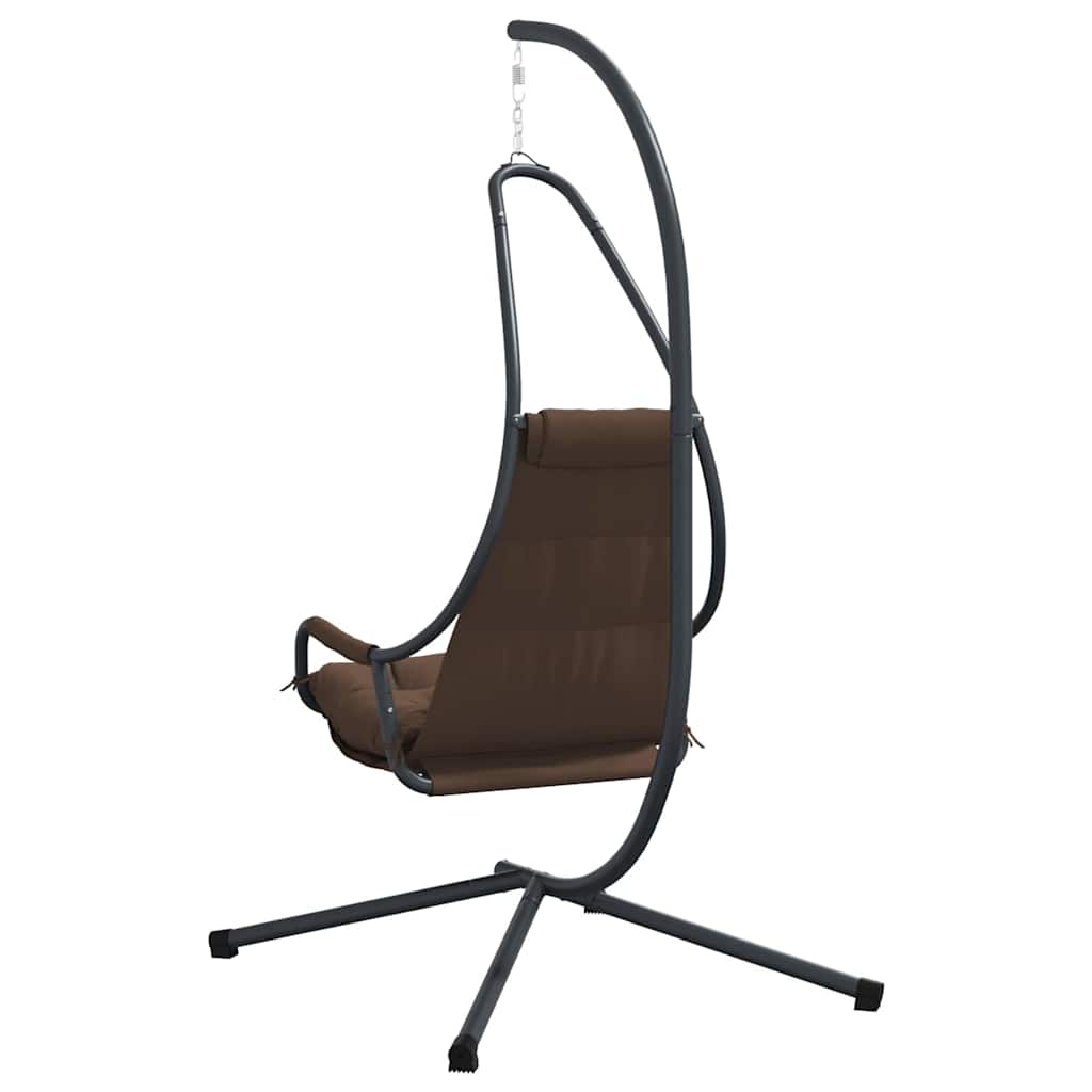 Sedia uovo sospesa Acciaio 94 x 107 x 196,5 cm Caffè