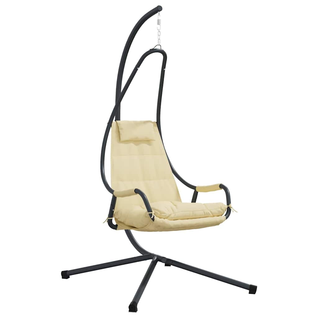 Sedia uovo sospesa Acciaio 94 x 107 x 196,5 cm Beige