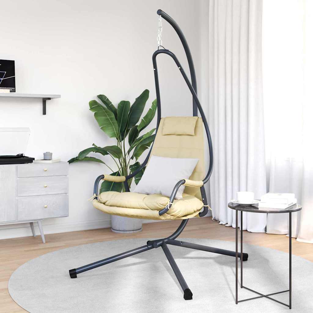 Sedia uovo sospesa Acciaio 94 x 107 x 196,5 cm Beige