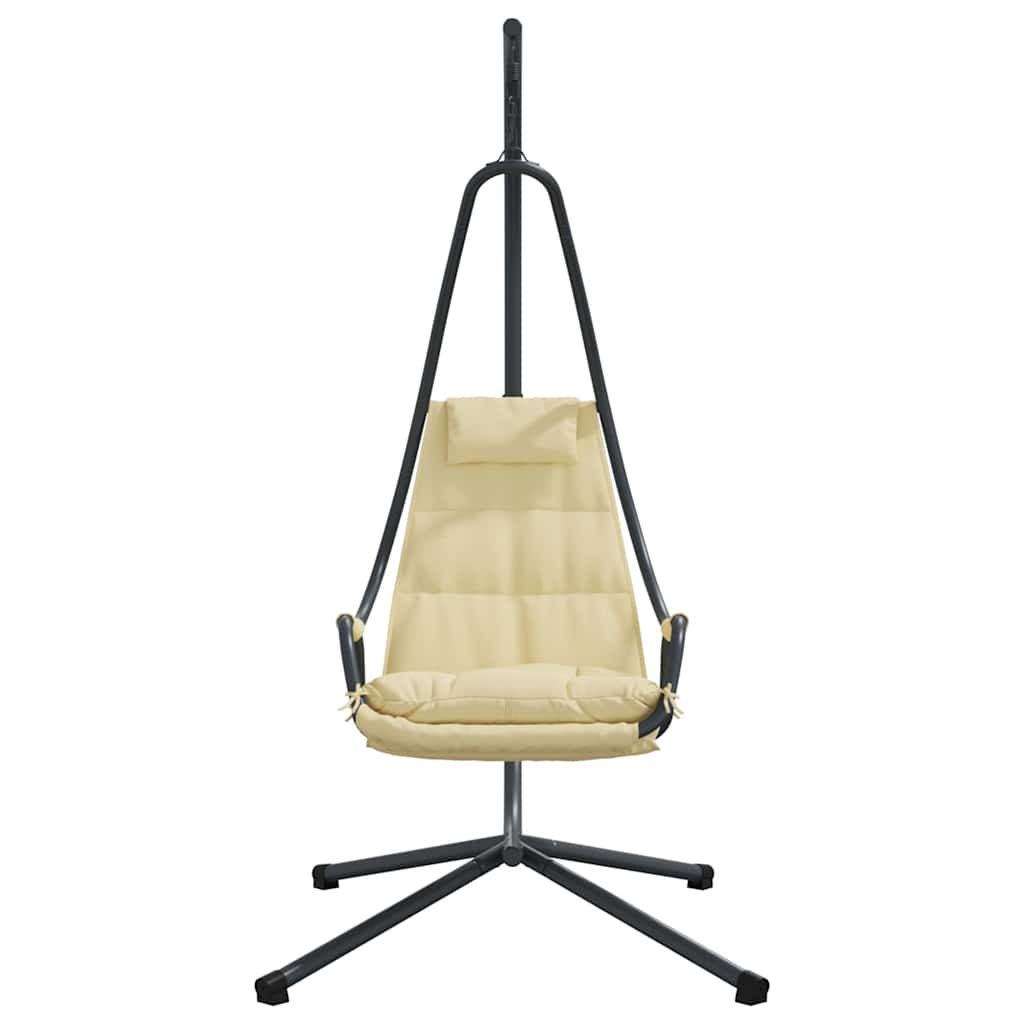 Sedia uovo sospesa Acciaio 94 x 107 x 196,5 cm Beige