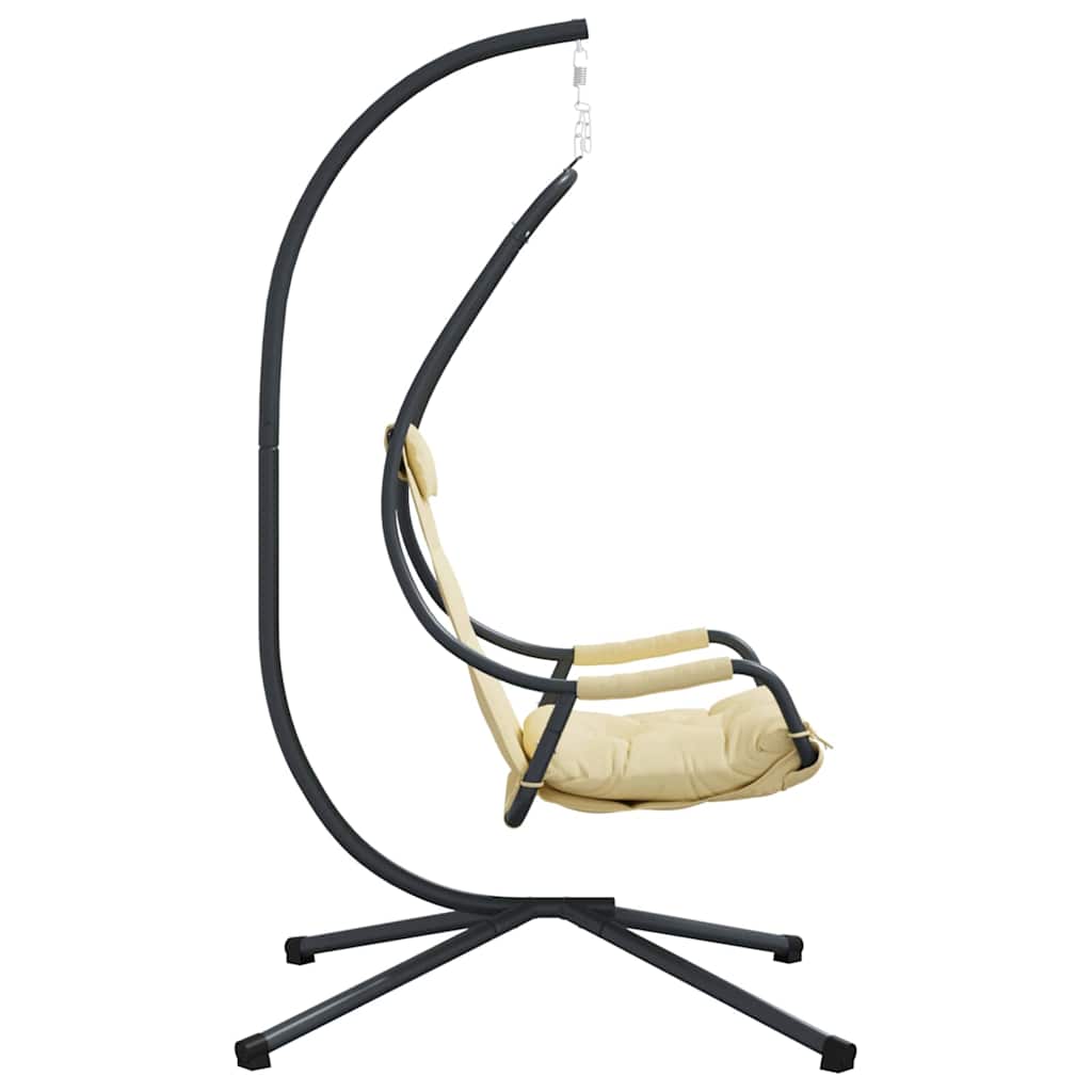 Sedia uovo sospesa Acciaio 94 x 107 x 196,5 cm Beige