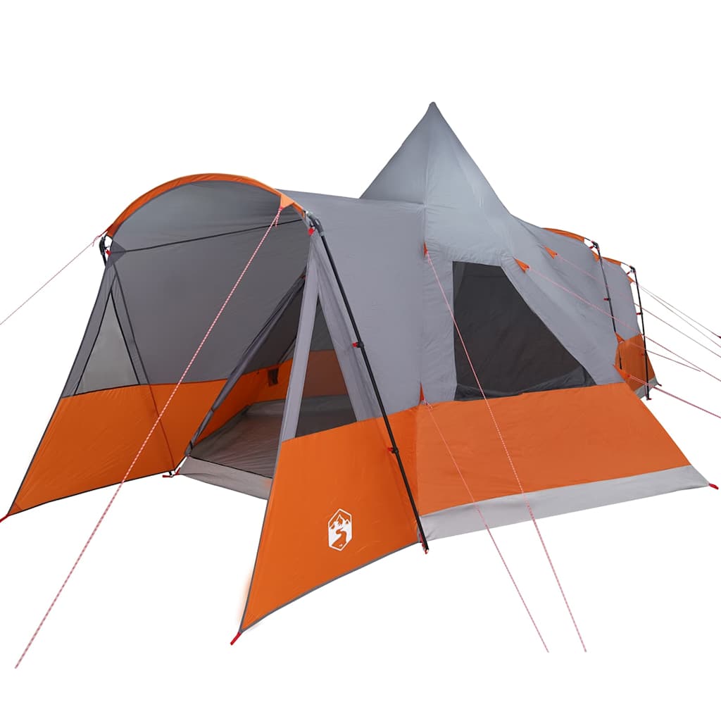 Tenda Teepee per 8 Persone 8 persona Grigio e arancione