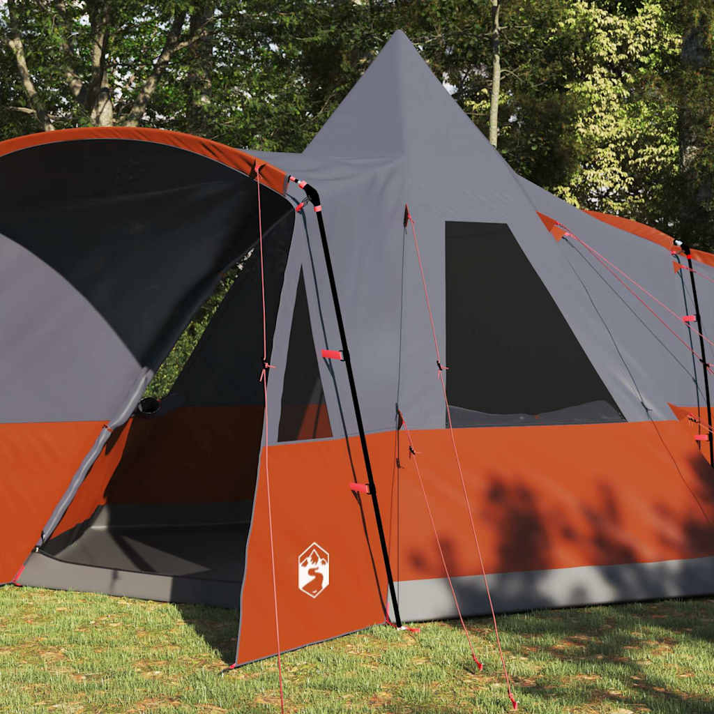 Tenda Teepee per 8 Persone 8 persona Grigio e arancione