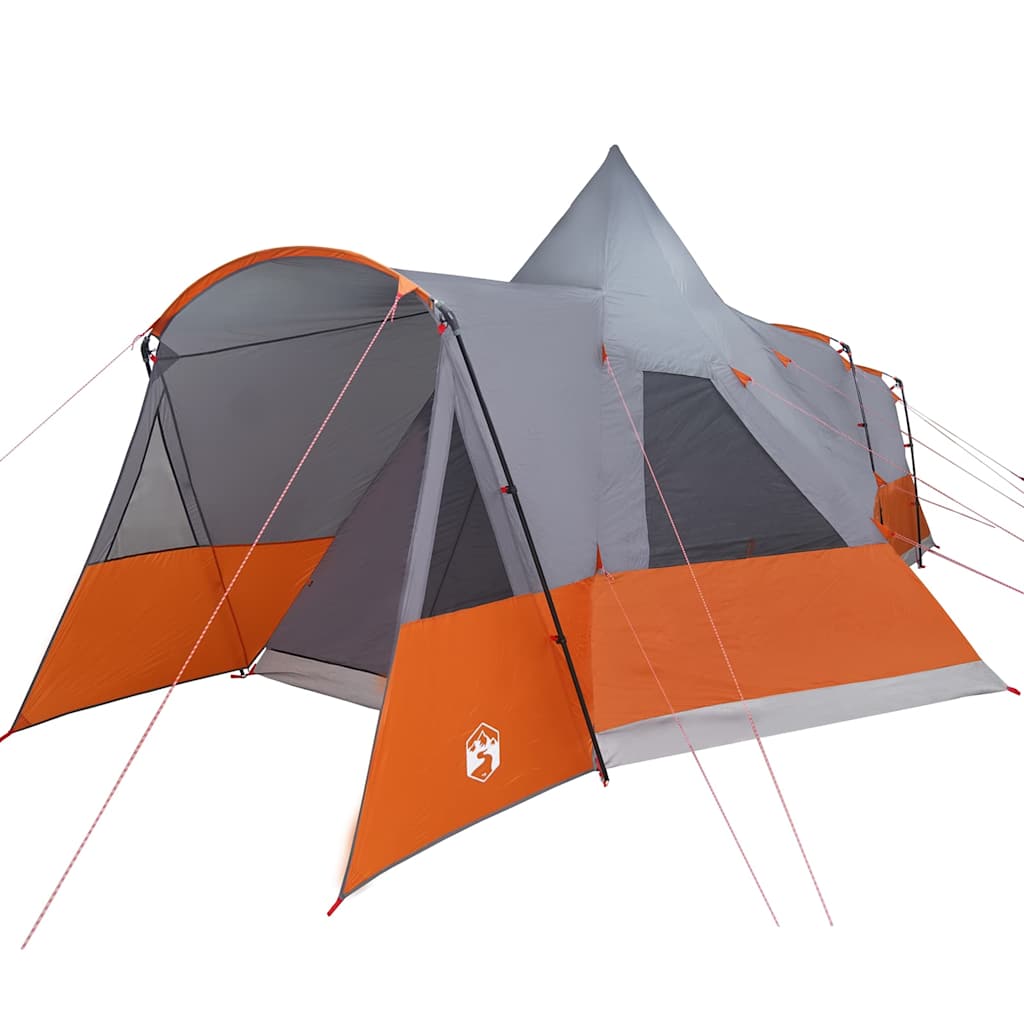 Tenda Teepee per 8 Persone 8 persona Grigio e arancione