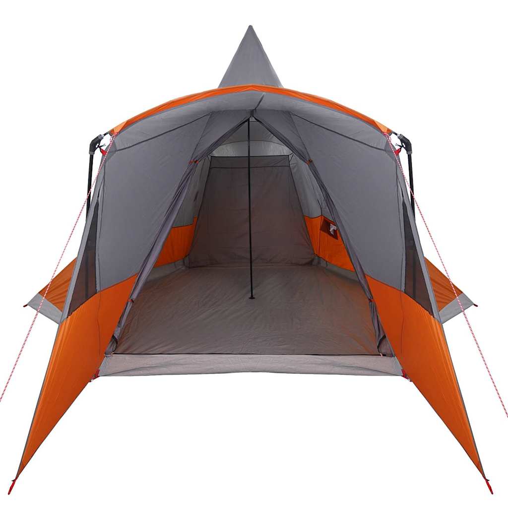 Tenda Teepee per 8 Persone 8 persona Grigio e arancione