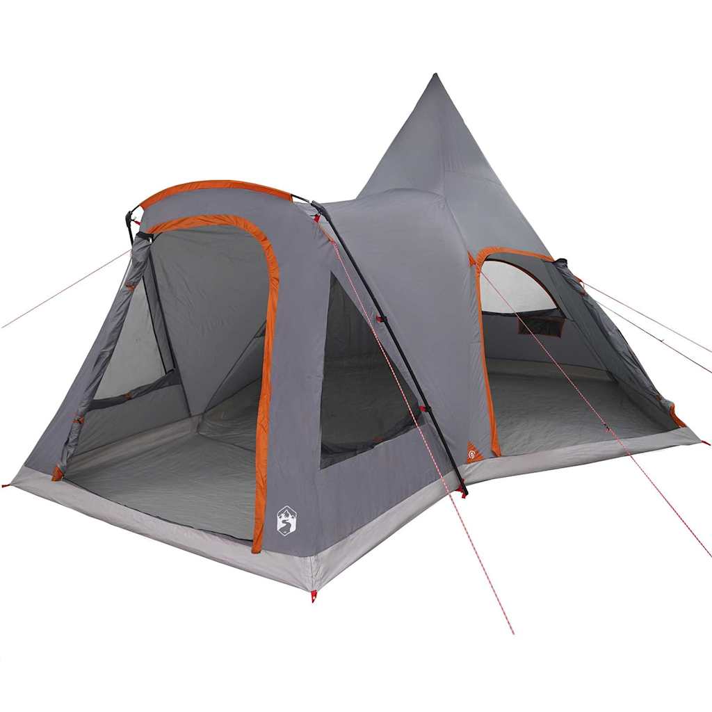 Tenda Teepee per 5 Persone 5 persona Grigio e arancione