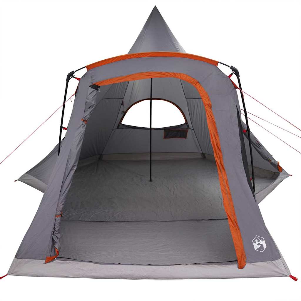 Tenda Teepee per 5 Persone 5 persona Grigio e arancione