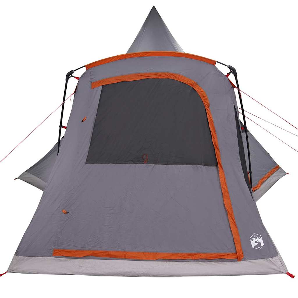 Tenda Teepee per 5 Persone 5 persona Grigio e arancione