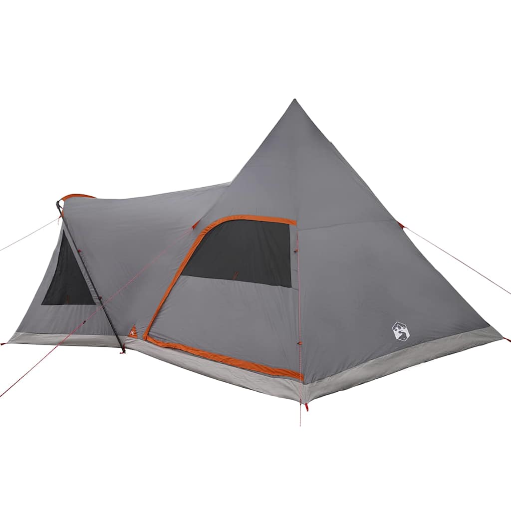 Tenda Teepee per 5 Persone 5 persona Grigio e arancione