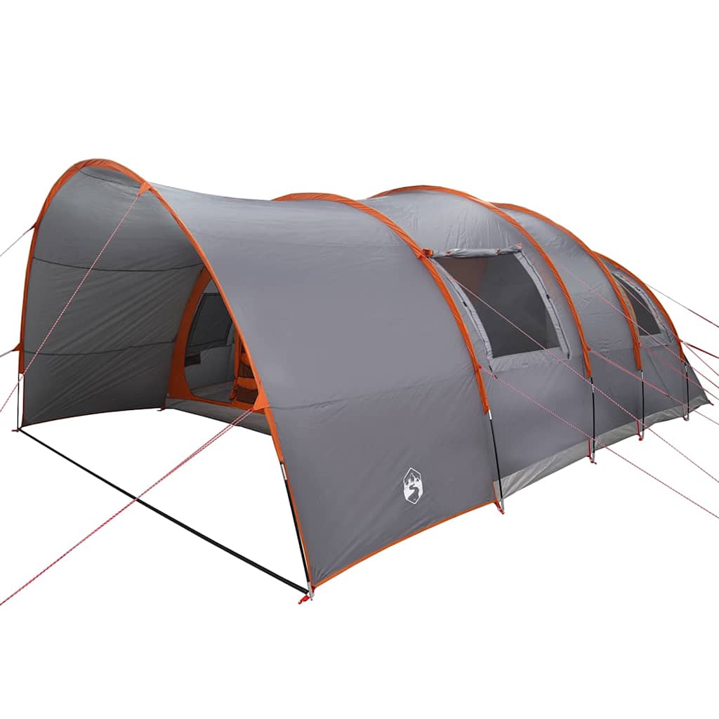 Tenda Tunnel per 8 Persone 8 persona Grigio e arancione