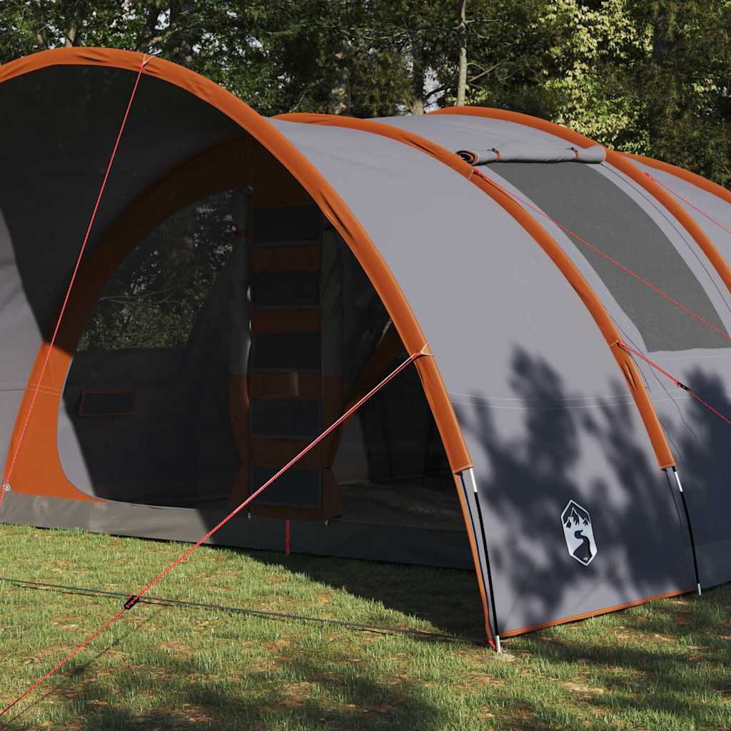 Tenda Tunnel per 8 Persone 8 persona Grigio e arancione