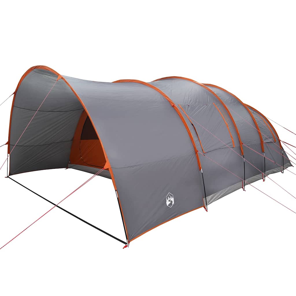 Tenda Tunnel per 8 Persone 8 persona Grigio e arancione