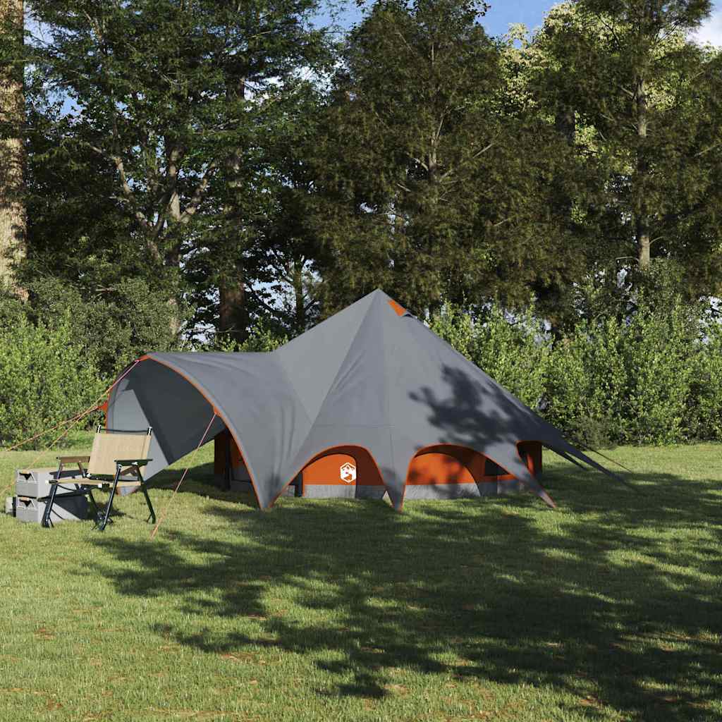 Tenda Teepee per 3 Persone 3 persona Grigio e arancione