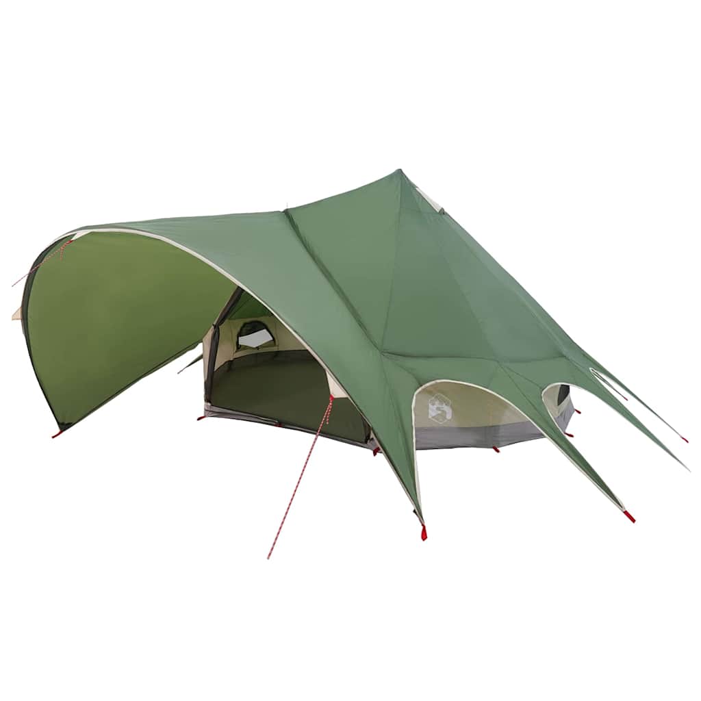 Tenda Teepee per 5 Persone 5 persona Verde e Grigio