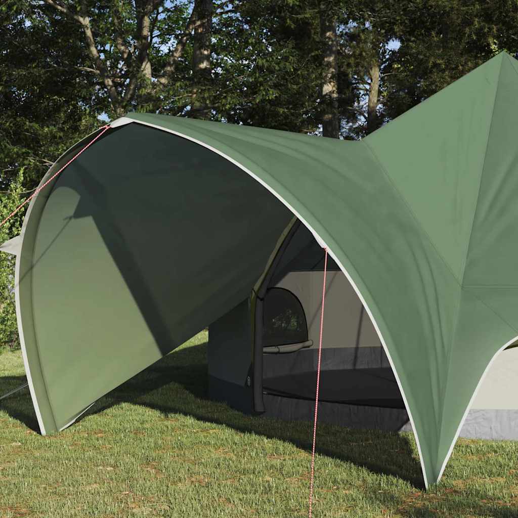 Tenda Teepee per 5 Persone 5 persona Verde e Grigio