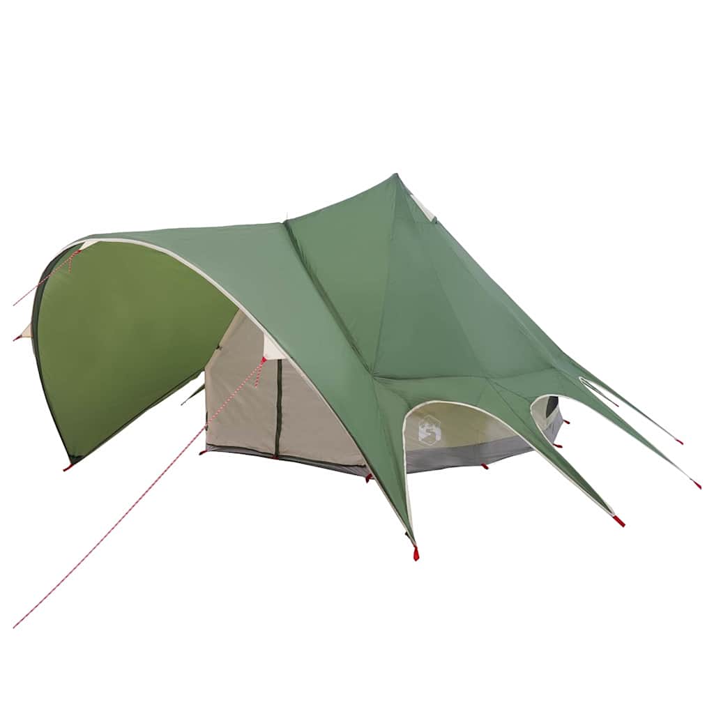 Tenda Teepee per 5 Persone 5 persona Verde e Grigio
