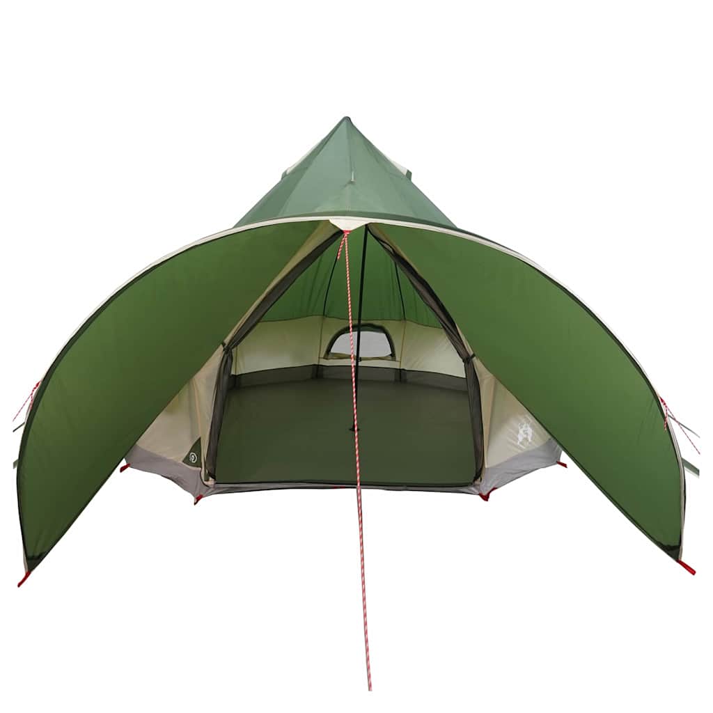 Tenda Teepee per 5 Persone 5 persona Verde e Grigio