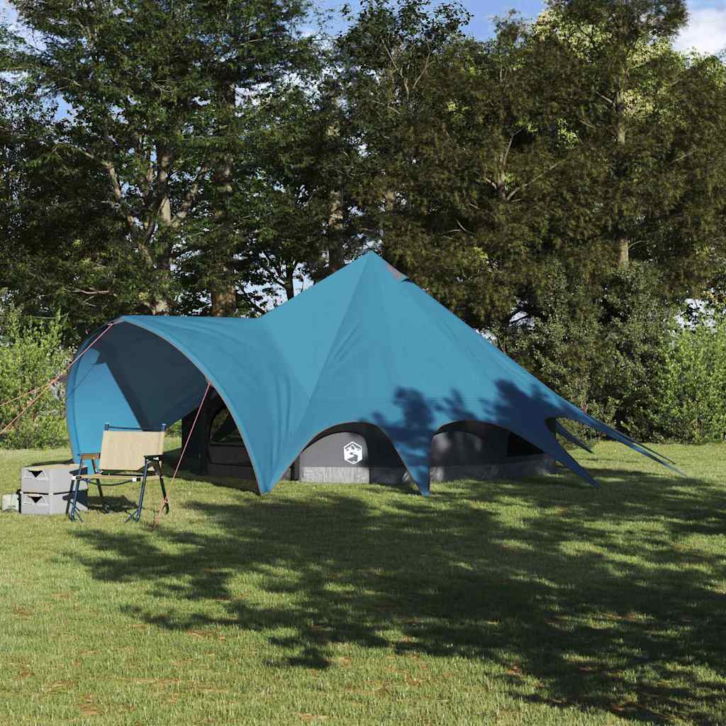 Tenda Teepee per 5 Persone 5 persona Blu e Grigio