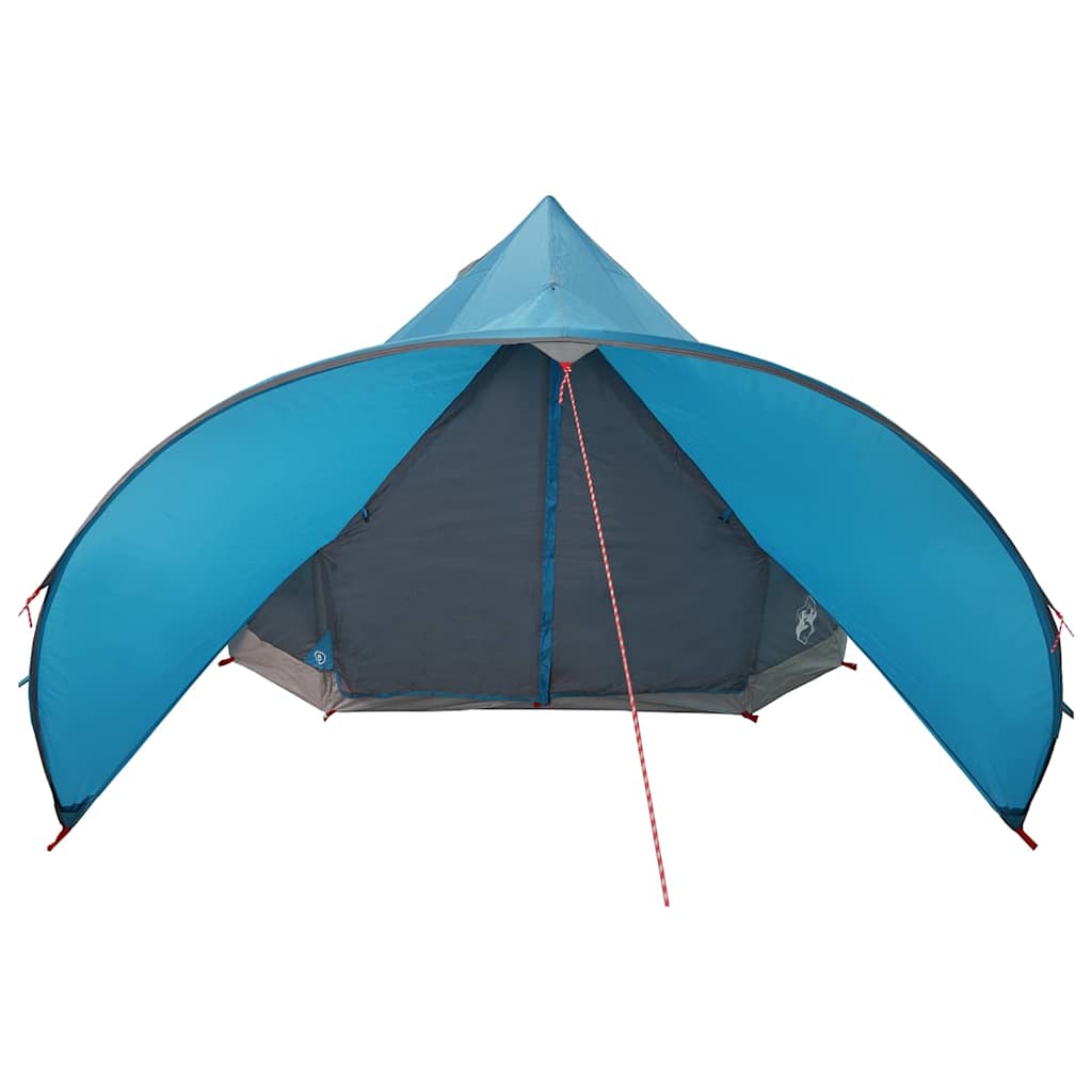 Tenda Teepee per 5 Persone 5 persona Blu e Grigio