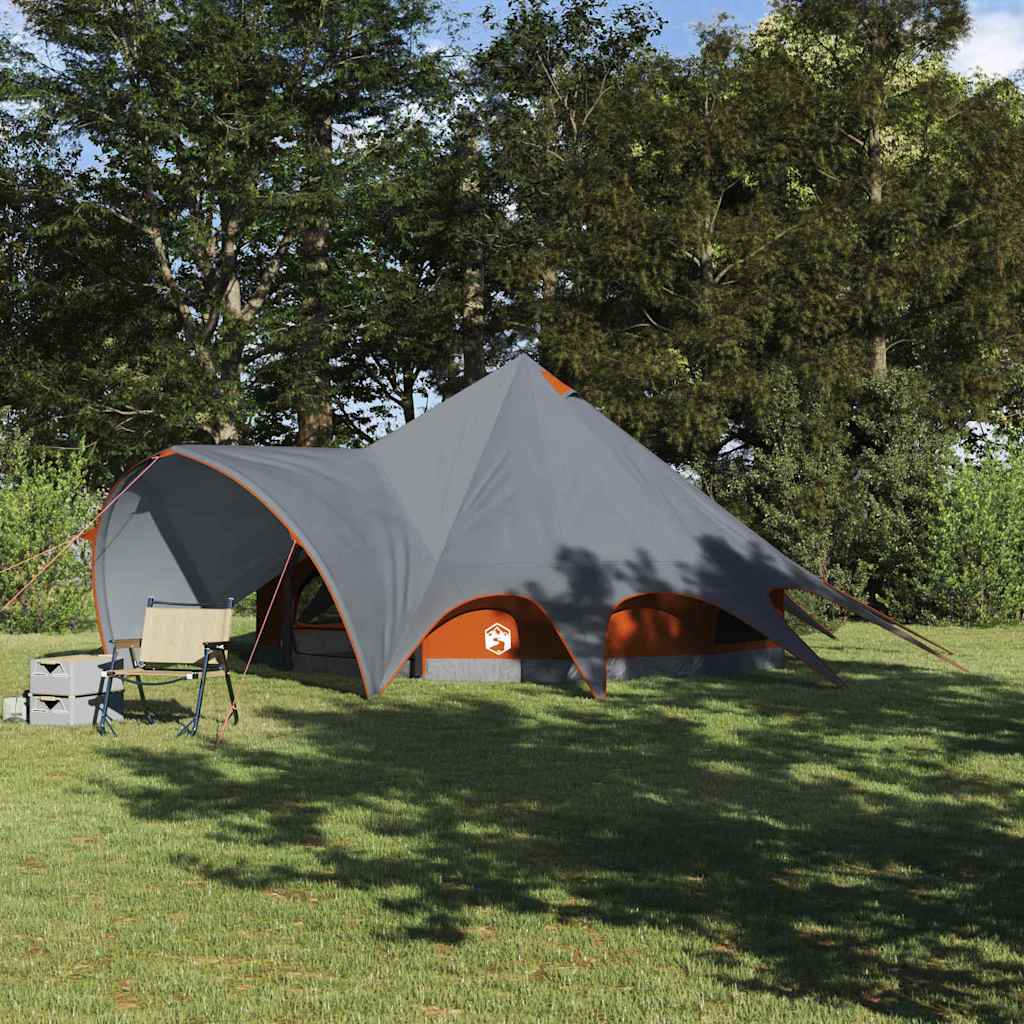 Tenda Teepee per 5 Persone 5 persona Grigio e arancione