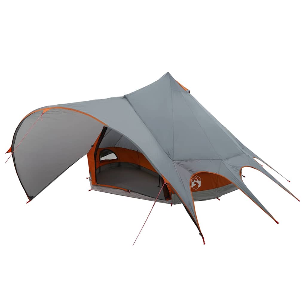 Tenda Teepee per 5 Persone 5 persona Grigio e arancione
