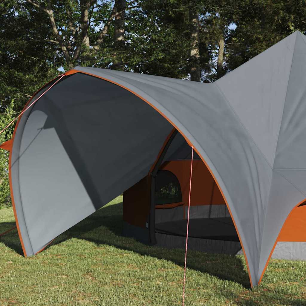 Tenda Teepee per 5 Persone 5 persona Grigio e arancione