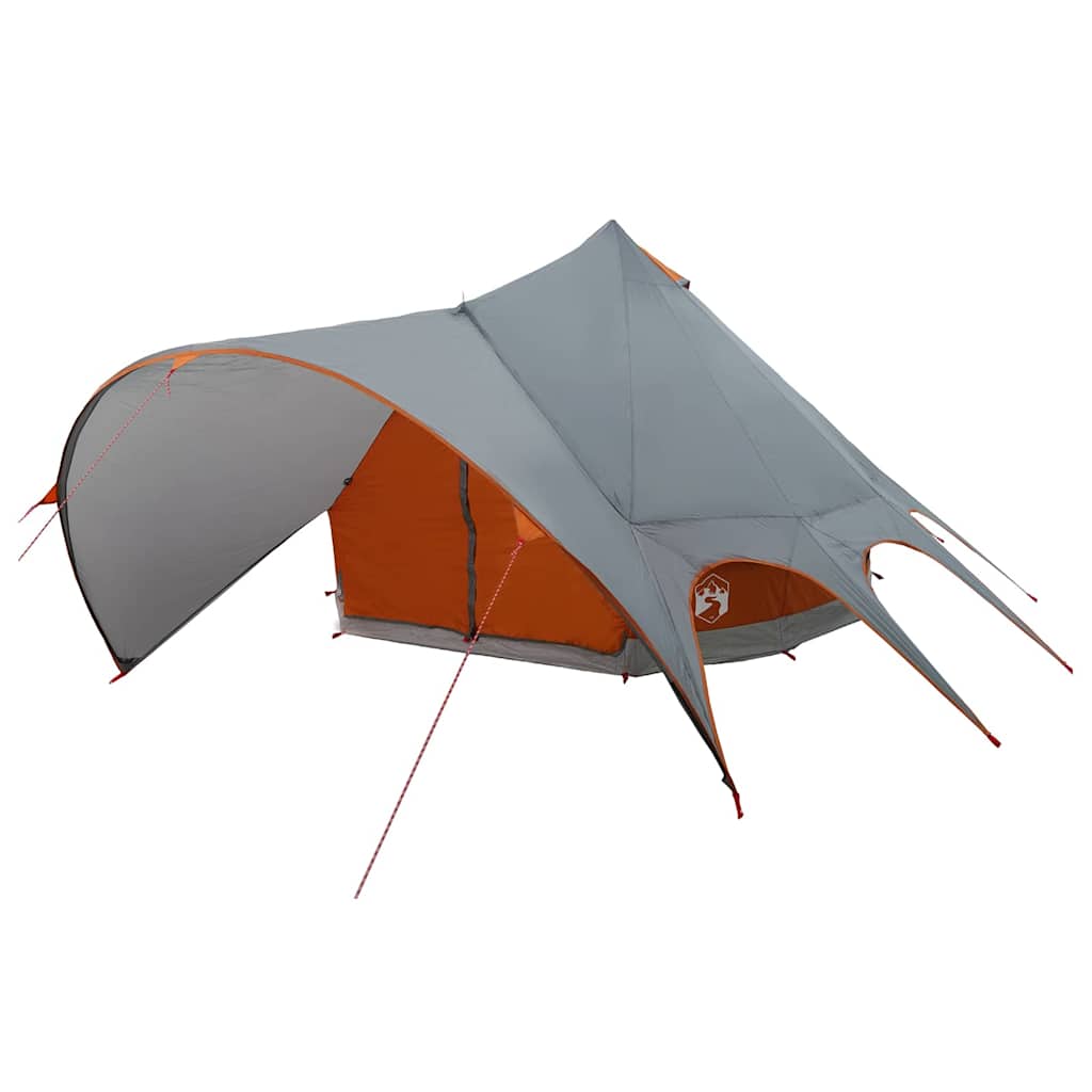 Tenda Teepee per 5 Persone 5 persona Grigio e arancione