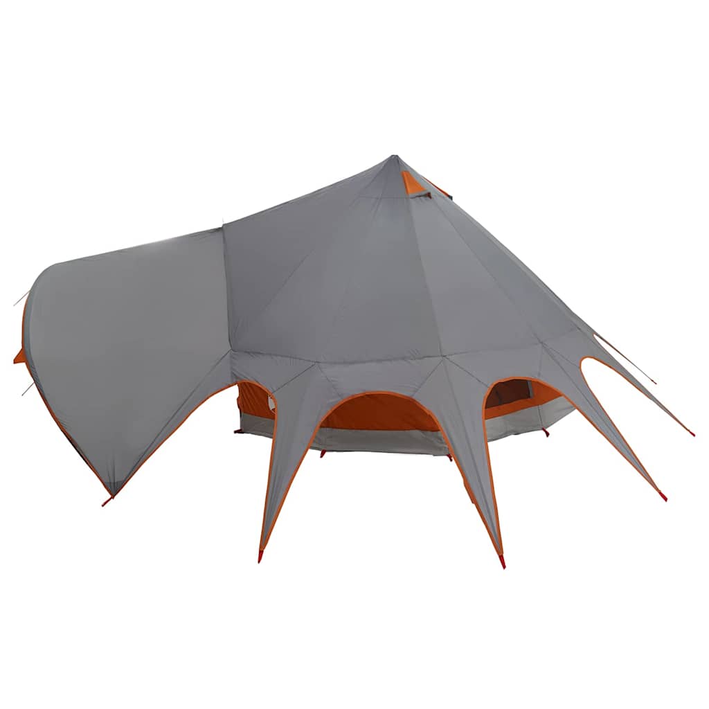 Tenda Teepee per 5 Persone 5 persona Grigio e arancione
