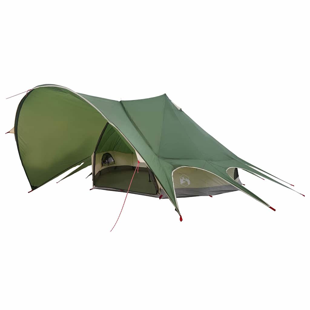Tenda Teepee per 7 Persone 7 persona Verde e Grigio