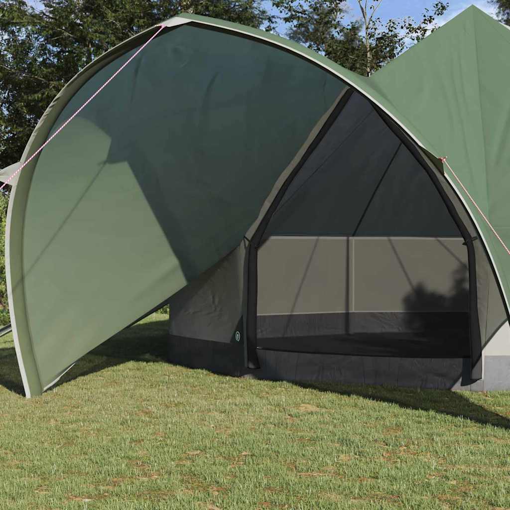 Tenda Teepee per 7 Persone 7 persona Verde e Grigio