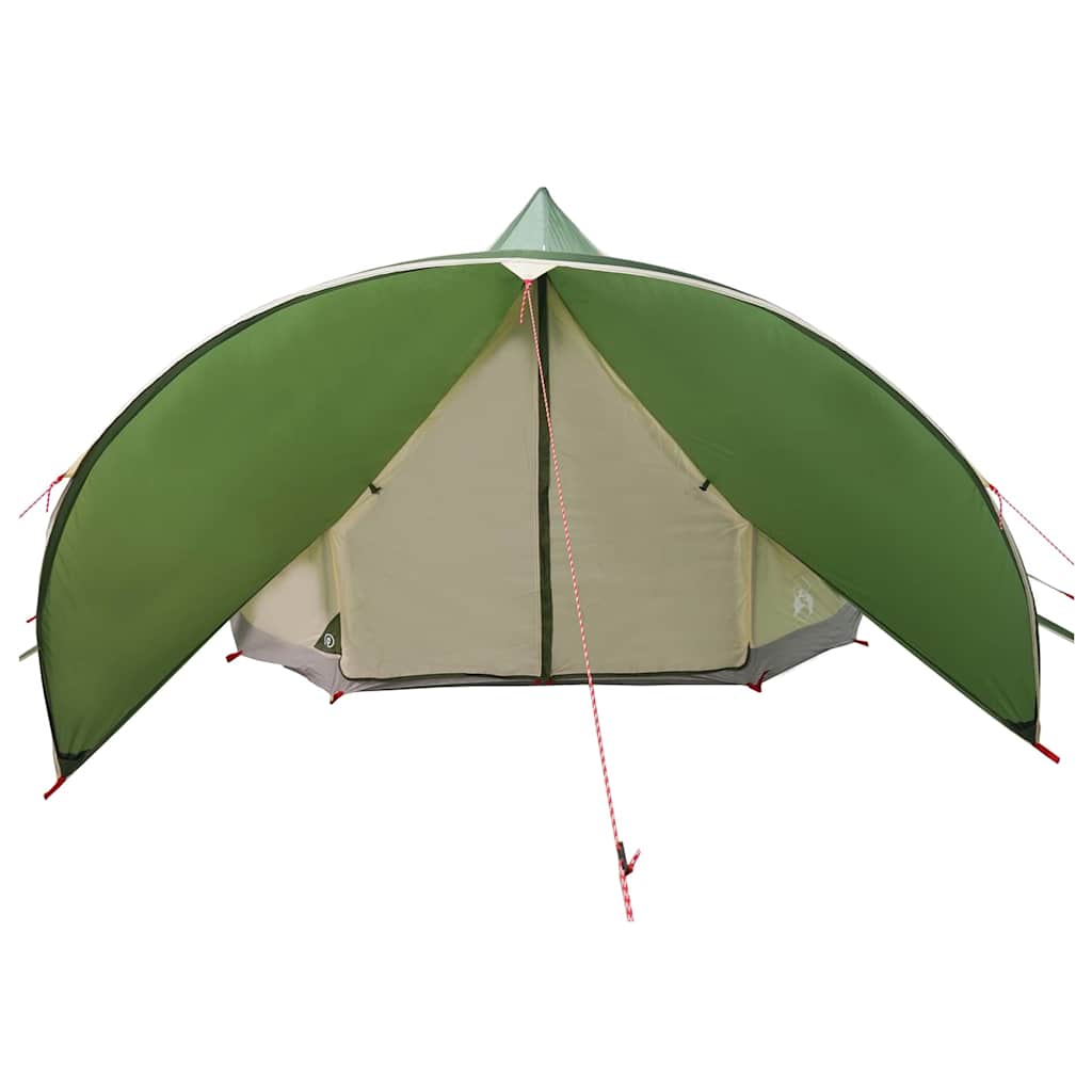 Tenda Teepee per 7 Persone 7 persona Verde e Grigio