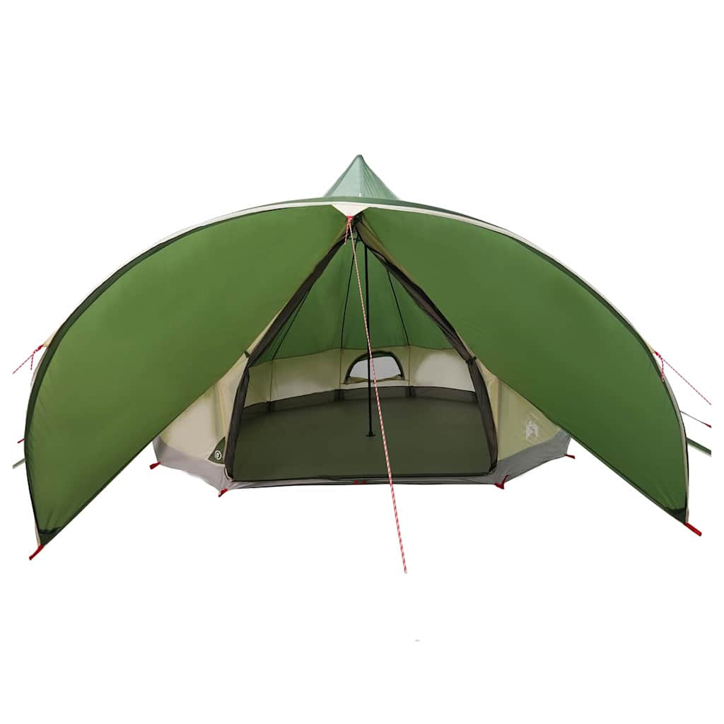 Tenda Teepee per 7 Persone 7 persona Verde e Grigio