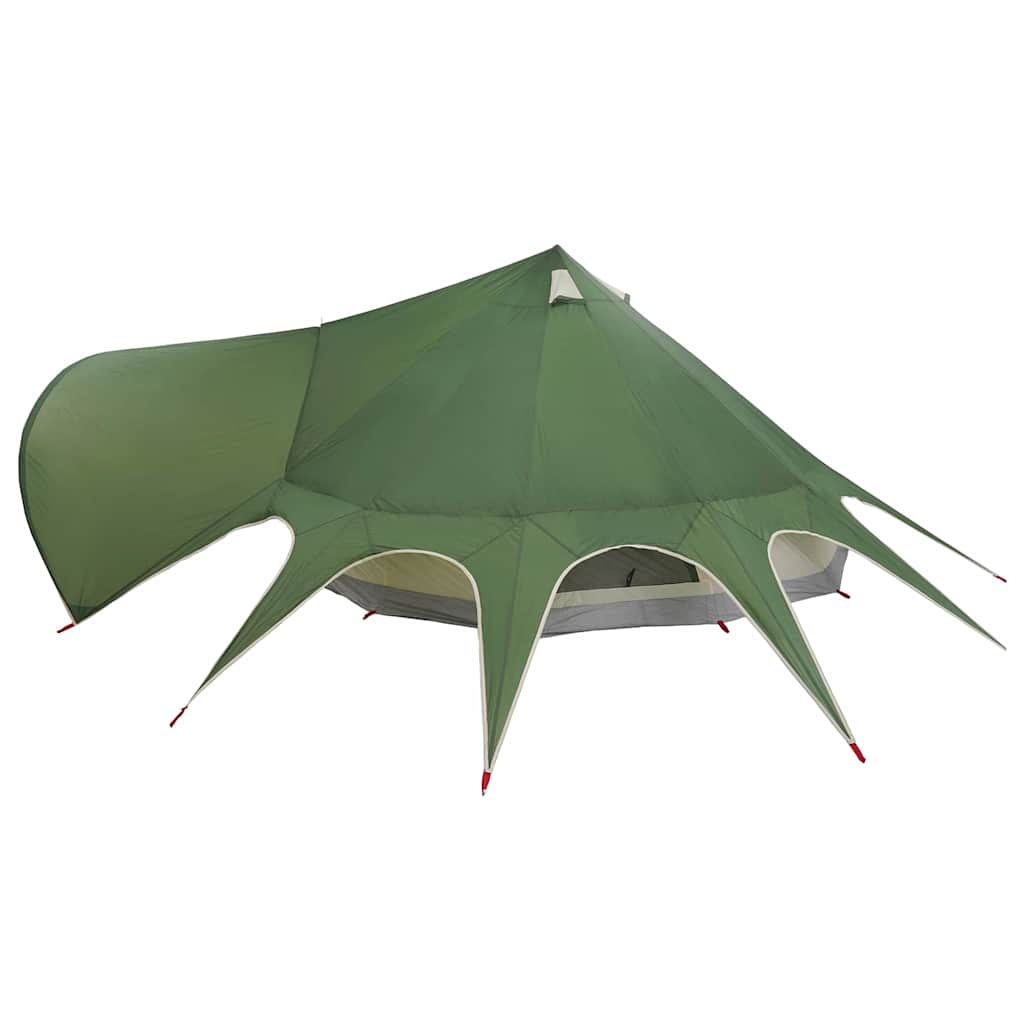 Tenda Teepee per 7 Persone 7 persona Verde e Grigio