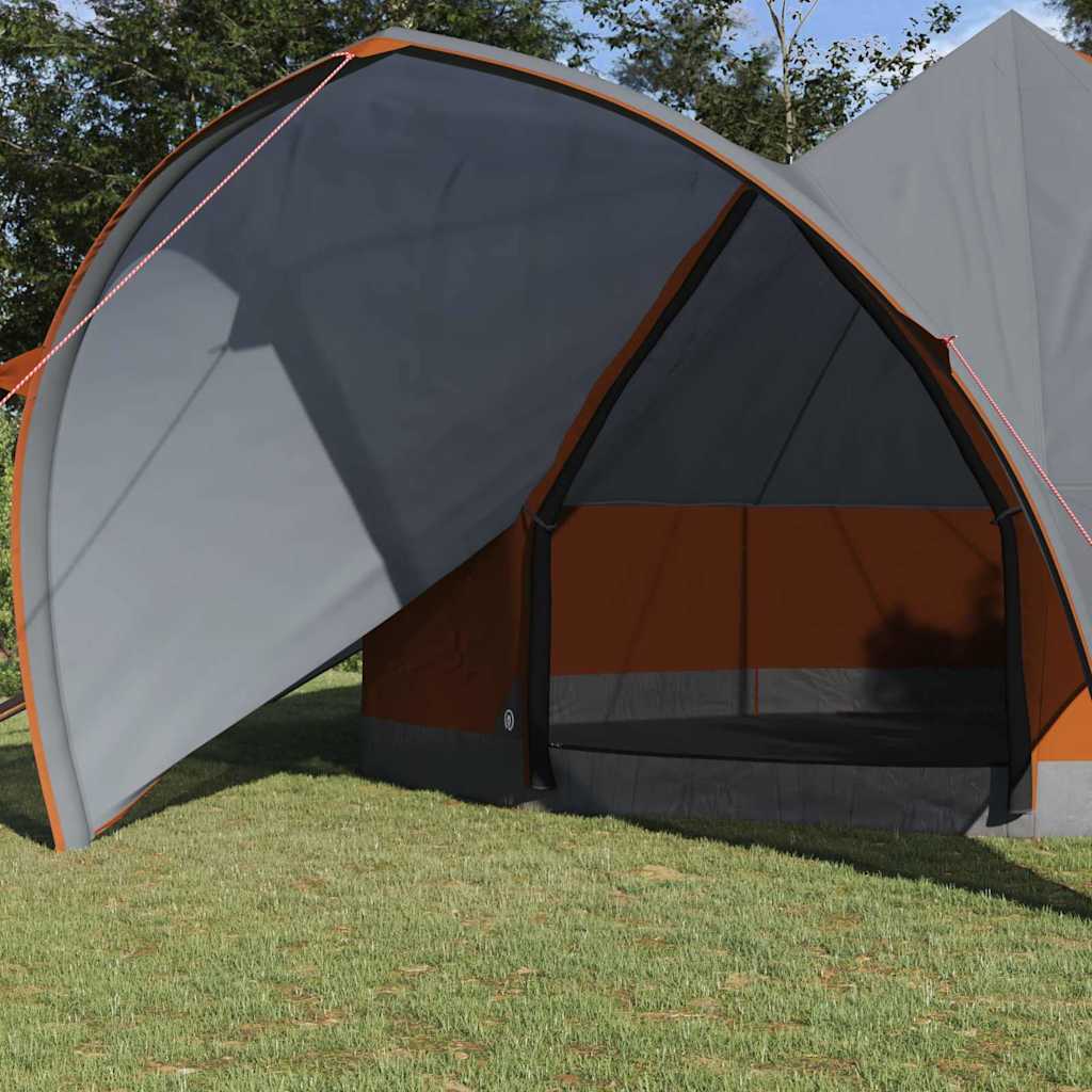 Tenda Teepee per 7 Persone 7 persona Grigio e arancione
