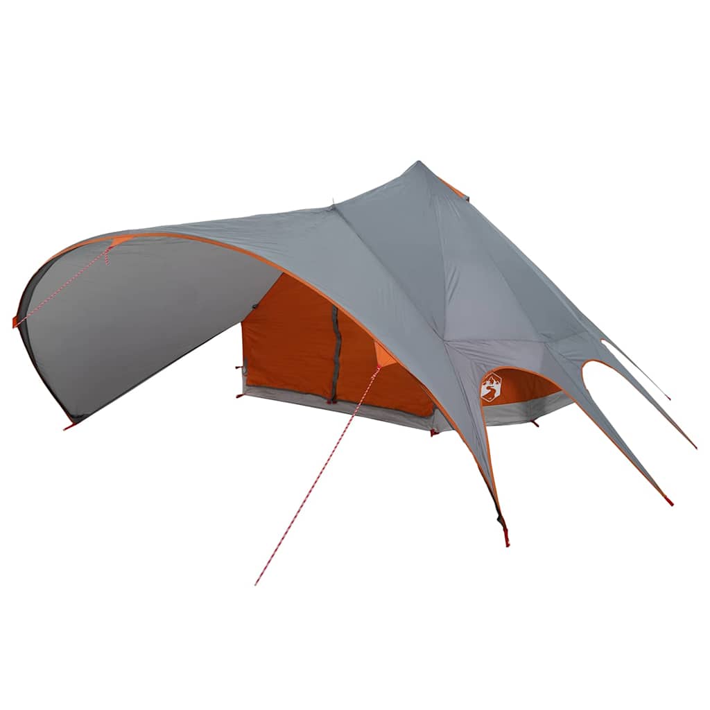 Tenda Teepee per 7 Persone 7 persona Grigio e arancione