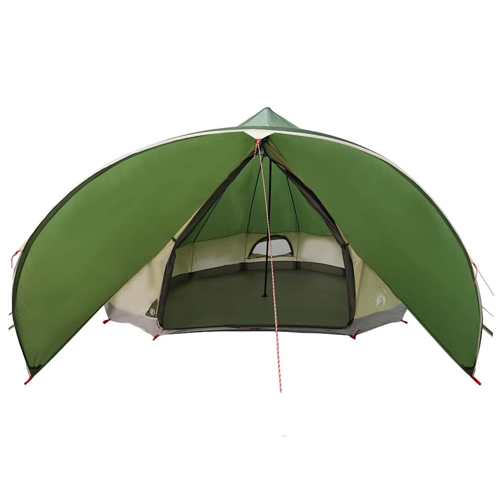 Tenda Teepee 9 Persone 9 persona Verde e Grigio