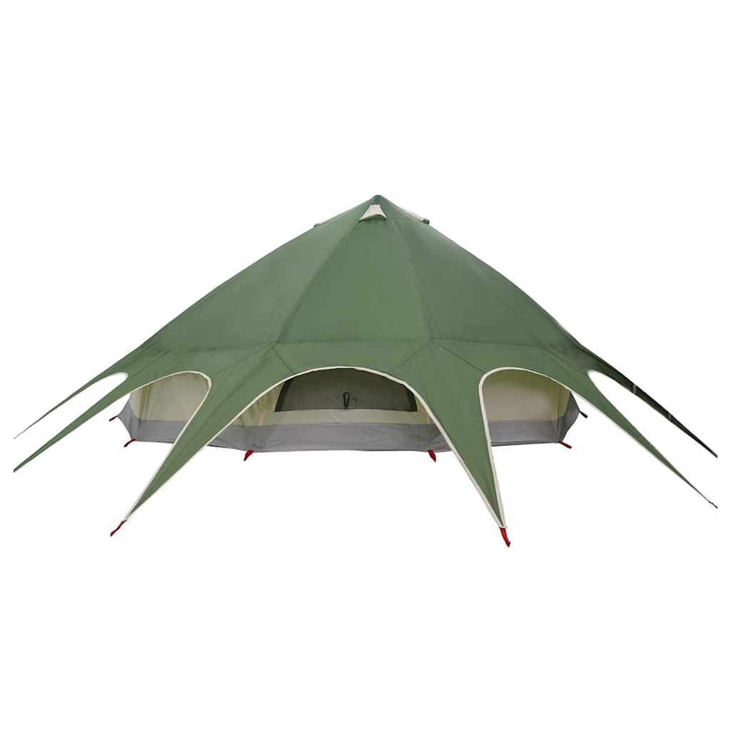 Tenda Teepee 9 Persone 9 persona Verde e Grigio