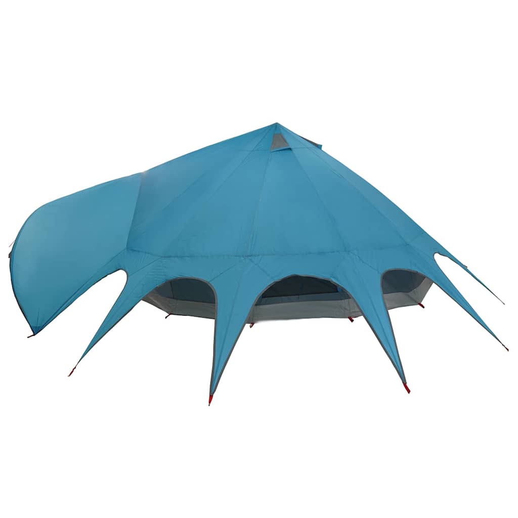 Tenda Teepee per 9 Persone 9 persona Blu e Grigio