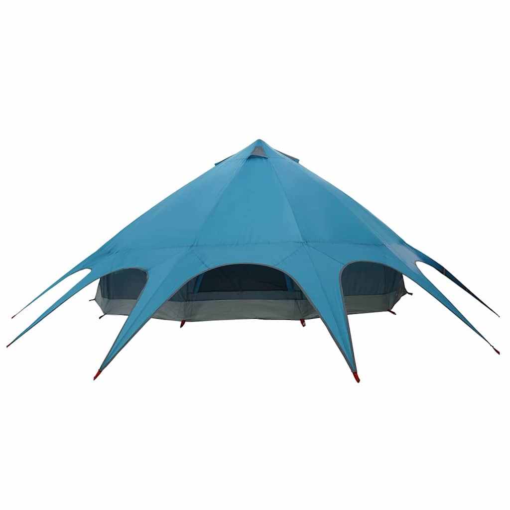 Tenda Teepee per 9 Persone 9 persona Blu e Grigio