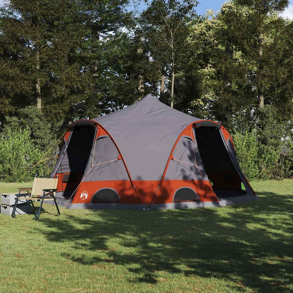 Tenda a Cupola per 4 Persone 4 persona Grigio e arancione